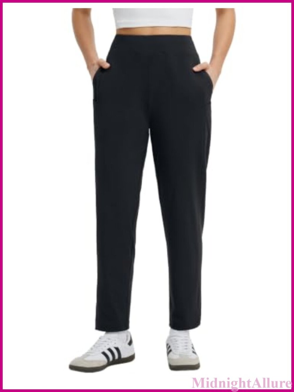 Baleaf Womens Travel Pants 6 Pockets Lightweight Ankle Petite Dressy Casual